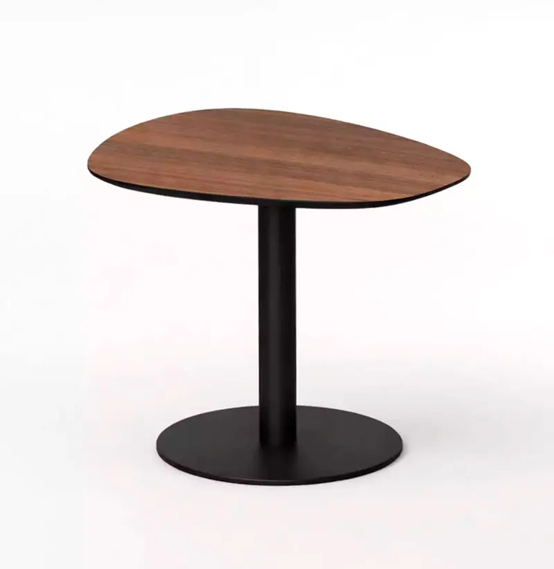 Sivupöytä Pebbles Organic 50 x 50 cm, Smoked Walnut