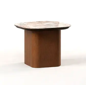 Sivupöytä Palermo 50 x 50 cm, Tundra Glossy