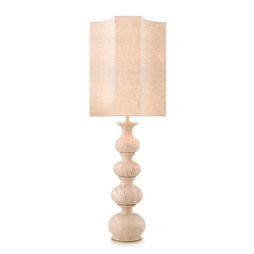 [EICH-116939] Pöytävalaisin Mabel Travertine, sis. varjostin