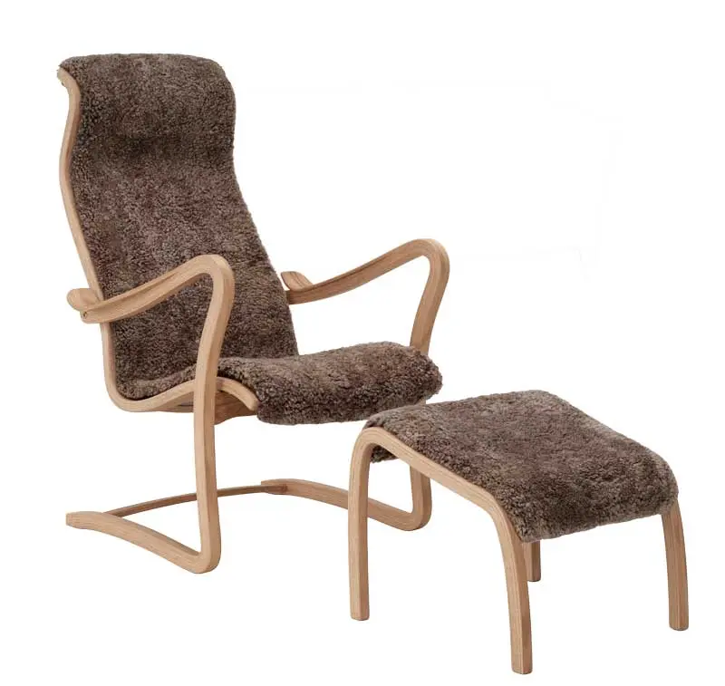 Lepotuoli Patronen ja rahi, lampaannahka, Sahara