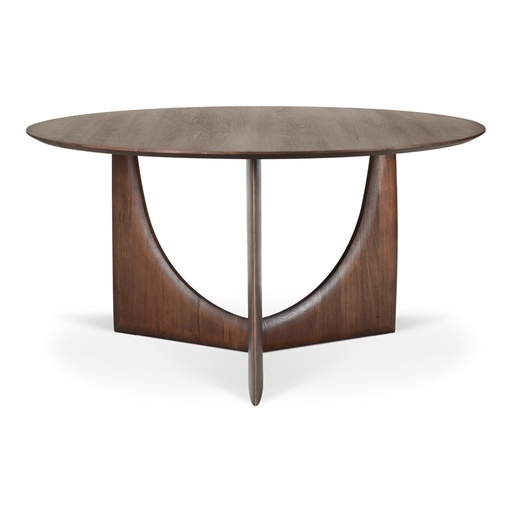 [ETHNI-10513] Pyöreä ruokapöytä Teak Geometric 150 cm