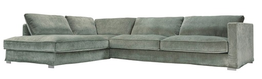 [BOS-E1757-5408-6L-ELYOT9-PG2] Divaanisohva Cloud, Set 3 vasen, Elyot Light Turquoise