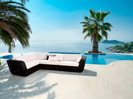 [CANE-5538-YS94---/J921] Pehmusteet Savannah kulmamoduuliin, White